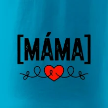 Nápis máma a srdce