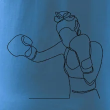 Žena boxerka jedním tahem