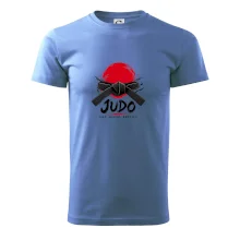 Judo černý pás a červené slunce eat sleep repeat
