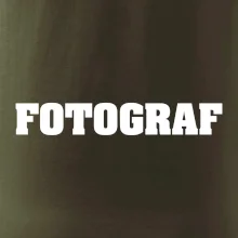 Novinář nápis - Fotograf