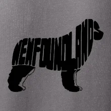 Novofundlandský pes - nápis v tělě