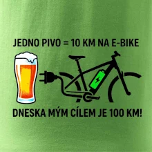 Jedno pivo = 10 km na E-bike. Dneska mým cílem je 100 km!