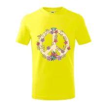 Peace symbol pískový