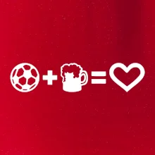 Míč, pivo, srdce