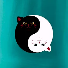 Kočky jin jang barevné