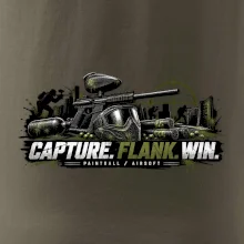 Taktika capture flank win paintball