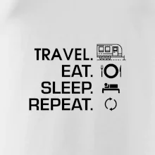 Eat sleep travel - Velký  přívěs