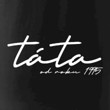 Psací nápis táta s ročníkem