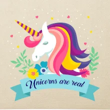 Unicorns are real duhový Unicorns are real duhový