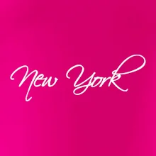 New York nápis psacím