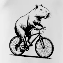 Kapybara na kole černá