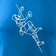 Lezecká stěna jedním tahem