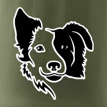 Border kólie obrys hlavy