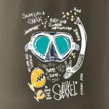 Potapěčské brýle text