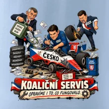 Macinka opravuje závodní auto ČESKO