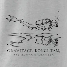Gravitace končí ve slané vodě