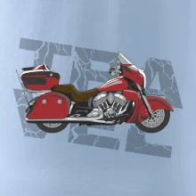 Cestovní motorka Amerika červená