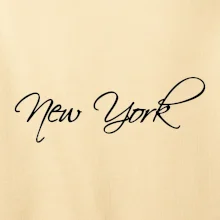 New York nápis psacím