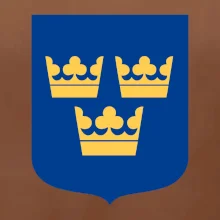 Švédský znak tři korunky na prso