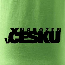 Nápis - Narozen v Česku