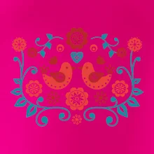 folklor - dva červení ptáčci