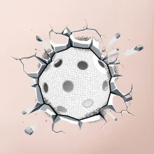 Florbal míč v triku