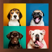 Psi štěňata koláž