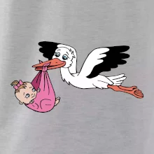 Čáp a miminko - holka (Hana-creative)