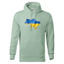 Ukrajina vlajka mapa