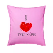 I love malované srdce - vlastní nápis