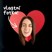 Vlastní fotka v srdci