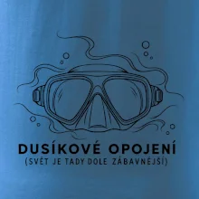 Dusíkové opojení potápěčská maska s vlnícími se linkami