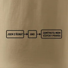 Jsem z října mám vždycky pravdu diagram
