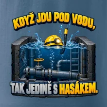 Instalatér pod vodou s hasákem
