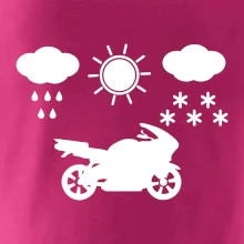 Motorkář za každého počasí - silnice