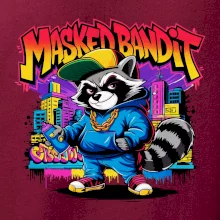 Mýval - masked bandit grafitti