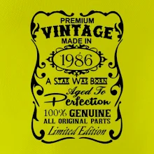 Vintage Etiketa - 1986