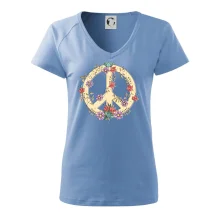 Peace symbol pískový