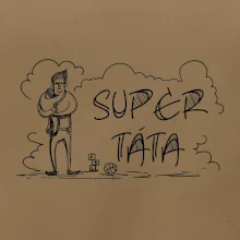 Kreslený nápis super táta