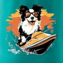 Border Kolie na vodním skútru