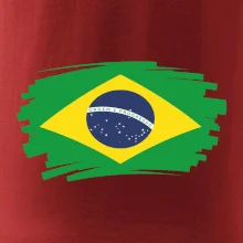 Brazílie vlajka štětkou
