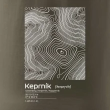 Keprník - vrstevnice v obdélníku