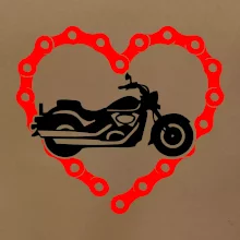 Moto srdce řetěz - chopper