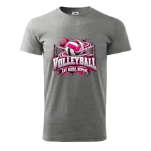 Volejbalový míč u sítě eat sleep repeat