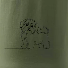 Havanský psík linka jedním tahem