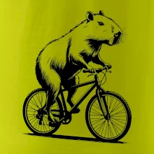 Kapybara na kole černá