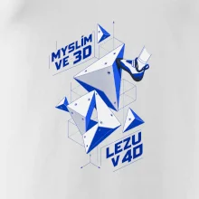 Bouldering myslím ve 3d lezu v 4d