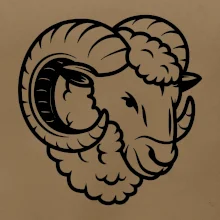 Černá Hlava berana obrys