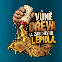 Vůně dřeva a zaschlýho lepidla - kapající lepidlo a letokruhy