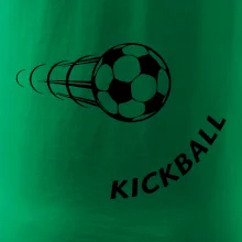 Kickball nápis šikmo